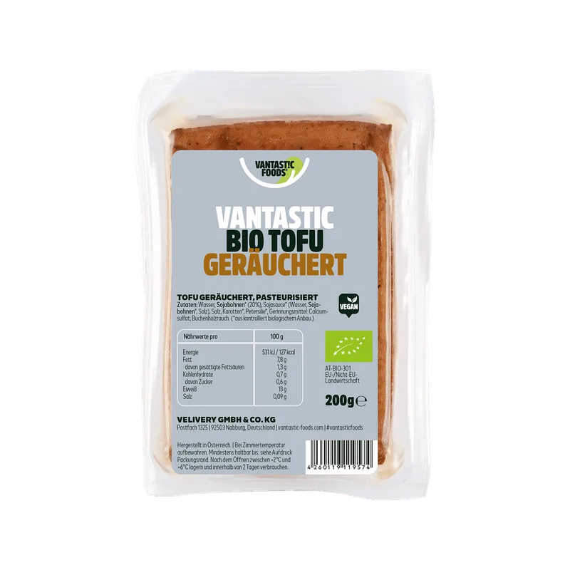 Vantastic Foods Bio Tofu Geräuchert, BIO, 200g – Produktbild 1 von 1