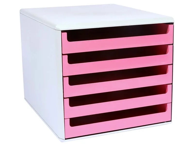 Schubladenbox 'La Natura' mit 5 Schubladen rosa – Produktbild 1 von 1