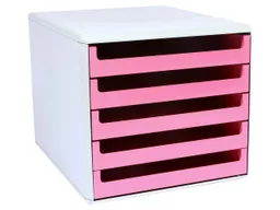Schubladenbox 'La Natura' mit 5 Schubladen rosa – Produktbild 1 von 1