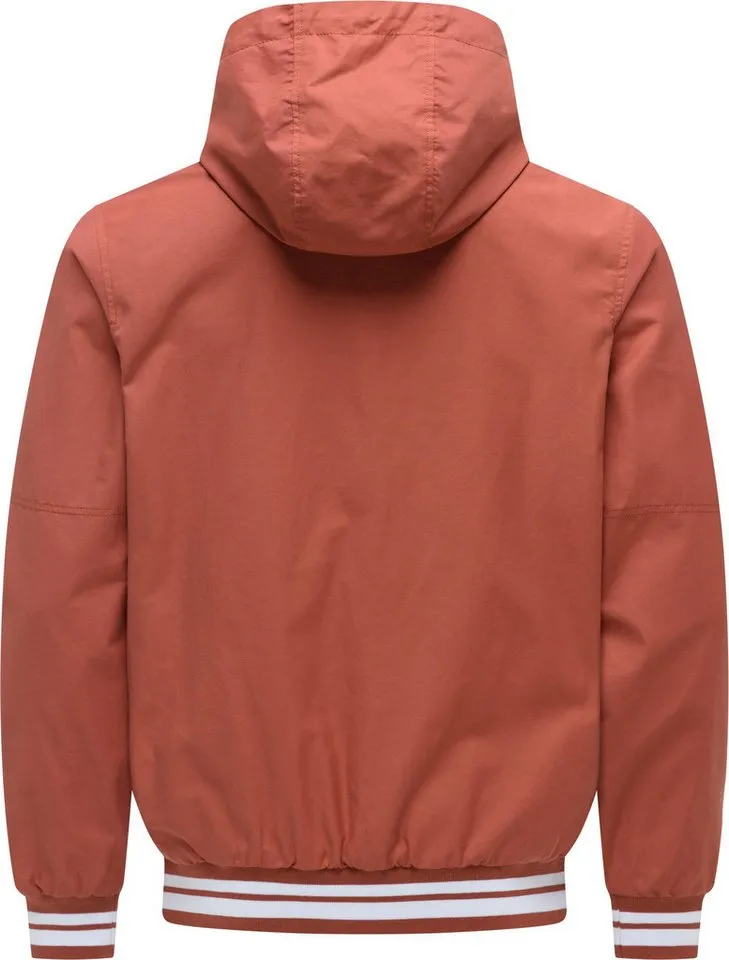 ragwear ragwear Outdoorjacke Stewan YOUMODO leichte Herren Übergangsjacke mitelastischen Bündchen, Braun, – Produktbild 4 von 5