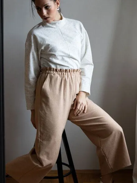 Ecostories Ecostories Ladies Bioflanell-Culotte beige, Sandburg – Produktbild 2 von 4
