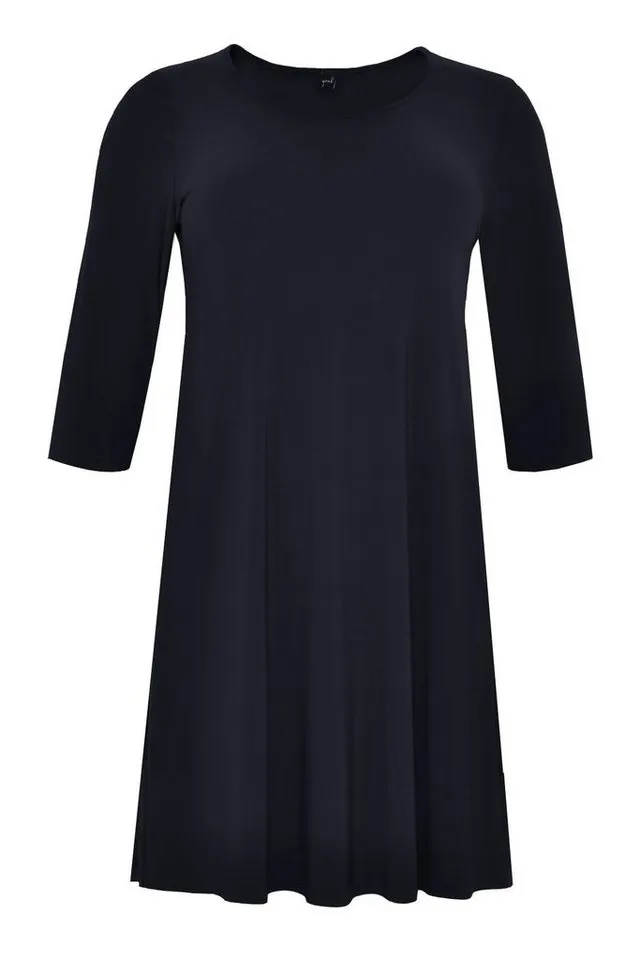 YOEK A-Linien-Kleid Damen Kleid Große Größen Bio-Baumwolle, Blau, – Produktbild 3 von 3