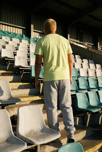 THE FACE OF ELEMENTS THE FACE OF ELEMENTS Airy - Regular Fit T-Shirt aus 100% Bio-Baumwolle, Lime (gelb), – Produktbild 3 von 4