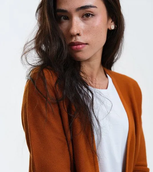 Gary Mash GARY MASH Cardigan Libby aus Feinstrick, Toffee (braun), – Produktbild 2 von 4