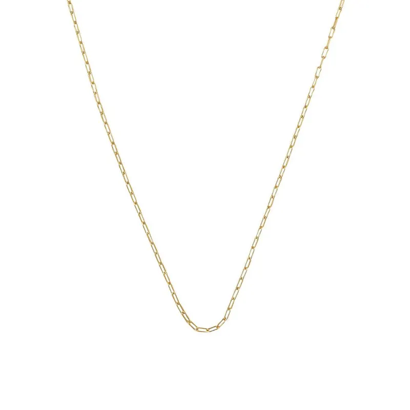 Design Letters Square Link Kette Gold – Produktbild 1 von 1