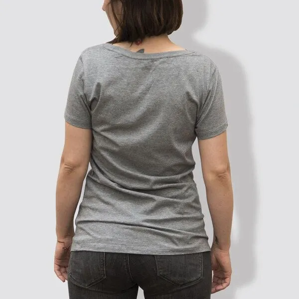 little kiwi little kiwi Damen T-Shirt, "Störe meine Kreise nicht", Grau, – Produktbild 2 von 2