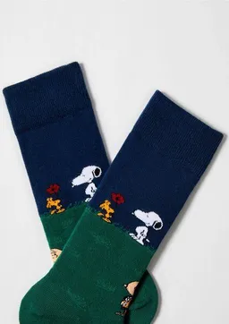 BeSocks BeSocks Bio-Tennissocken - Snoopy Freunde – Produktbild 1 von 1