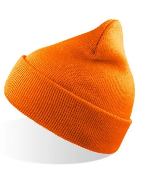 Atlantis Headwear Atlantis Headwear Atlantis Mütze mit Bund in 35 Farben erhältlich, Orange fluo, – Produktbild 1 von 2