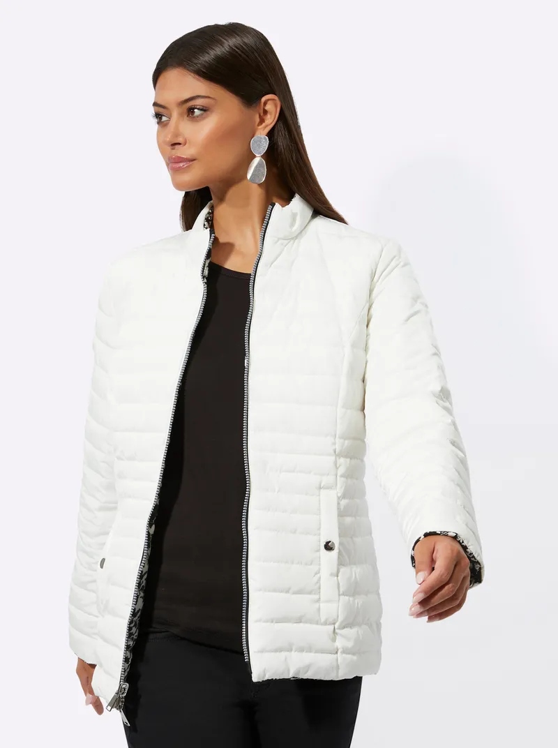 Witt Wendejacke, Ecru-schwarz-bedruckt, – Produktbild 2 von 3