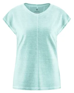 HempAge Hempage Damen vegan T-Shirt Mit Ziernähten See Blau – Produktbild 1 von 1