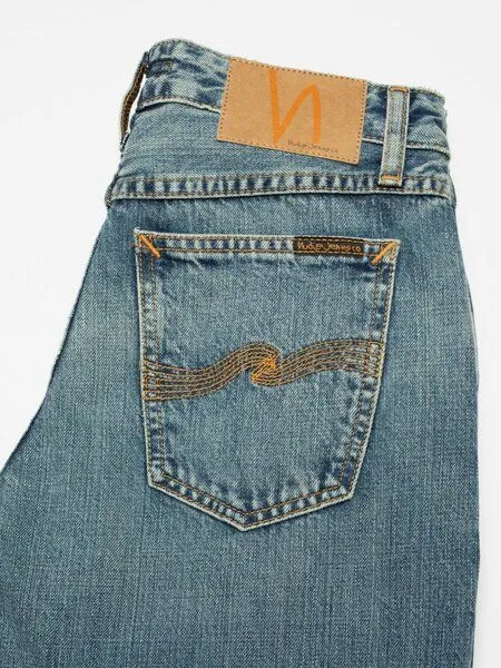 Nudie Jeans Nudie Jeans Dusty Dee Wide Leg Jeans - Streaky Wash – Produktbild 3 von 3