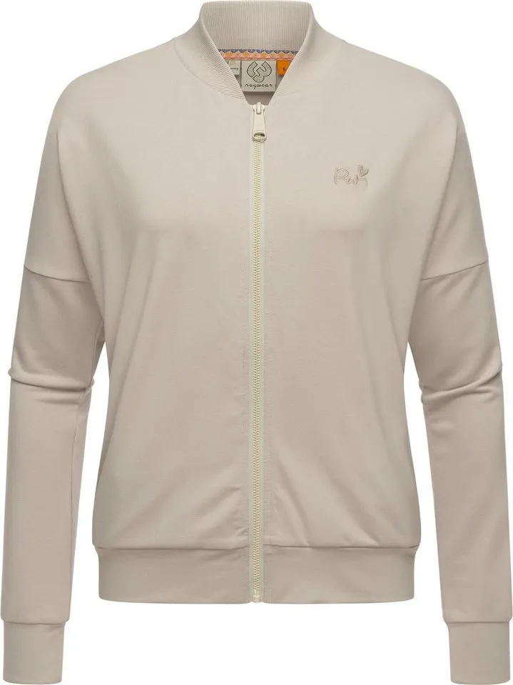 ragwear ragwear Sweatjacke Doron sportliche Damen Freizeitjacke, Braun, – Produktbild 2 von 3
