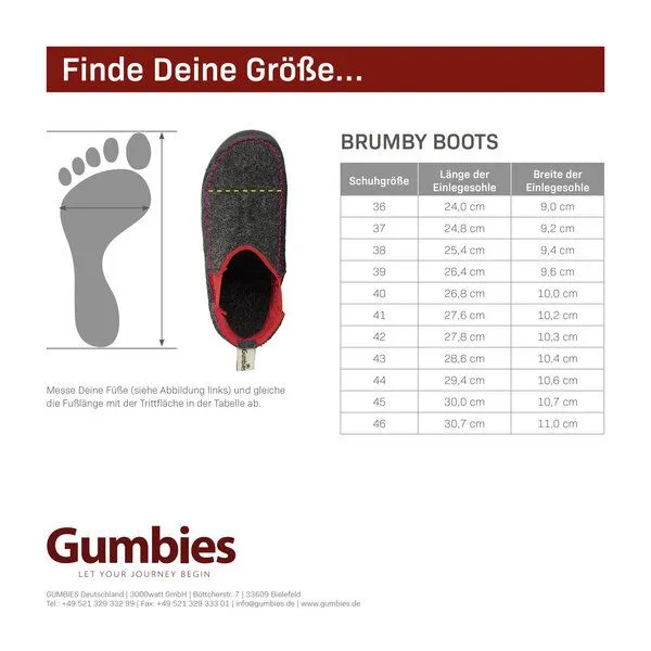 Gumbies Gumbies Brumby - Hausschuhe aus recyceltem Material, Grau blau, – Produktbild 4 von 4