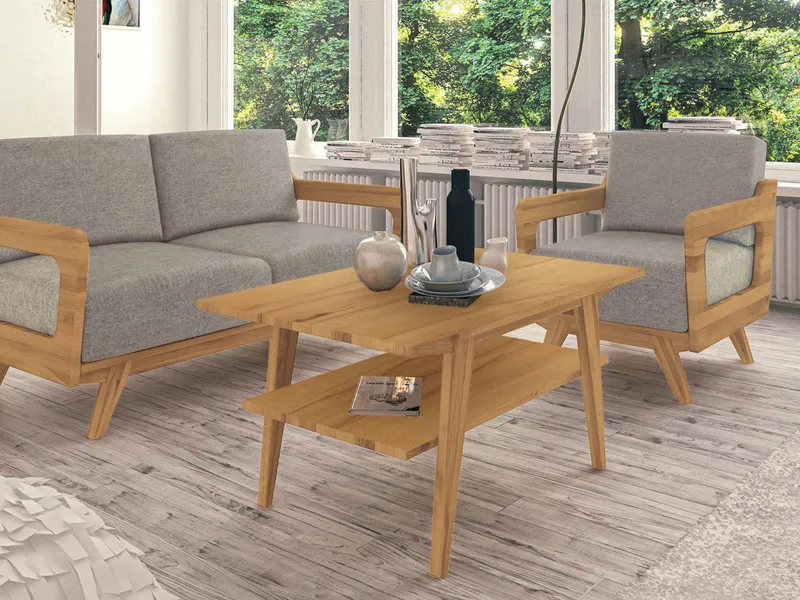 allnatura allnatura Couchtisch "Lasala" - Schnäppchen 2127-03309 | 60x80 cm, Kernbuche, – Produktbild 2 von 2
