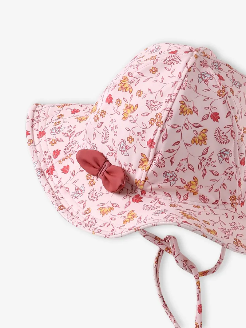 Vertbaudet Baby UV-Sonnenhut mit Blumenprint, Wollweiß, – Produktbild 2 von 2