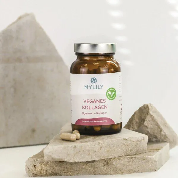 MYLILY MYLILY Veganes Kollagen - Hyaluronsäure & Biotin - 90 Kapseln - vegan, hochdosiert, pflanzlich – Produktbild 2 von 3