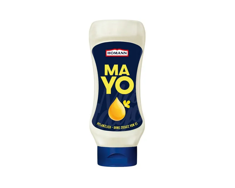 Homann Saucen, Homann Mayonnaise Pflanzliche Mayonnaise Squeezeflasche 430ml – Produktbild 1 von 2