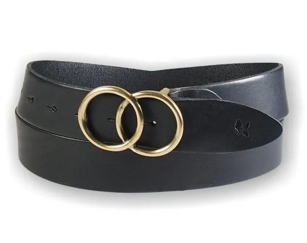 Greenbelts Greenbelts Damen Ledergürtel OLIMPIA, Schwarz, – Produktbild 1 von 4