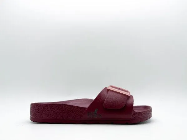 thies Vegane Ecofoam Strap Sandale von thies ® aus recyceltem EVA, Bordeaux, – Produktbild 2 von 4
