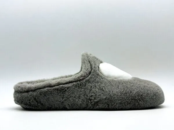thies Rec Heart Slipper von thies ® aus recyceltem PES, Taupe love, – Produktbild 2 von 4