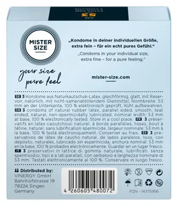 Kondome „53 mm“, transparent, hauchdünn, feucht – Produktbild 1 von 1