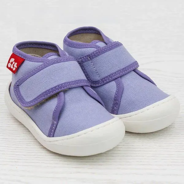 Pololo Pololo Halbschuh/ Lauflerner "Primero" aus Baumwolle, Größen 20-27, Lila, – Produktbild 1 von 4