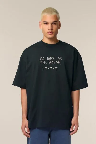 Zeachild Zeachild As Free As The Ocean Shirt Unisex Bio, Grün, – Produktbild 2 von 4