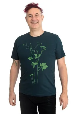 Hirschkind Hirschkind Fair-Trade-Männershirt "Lovely Unkraut" - Made in Kenia - dunkelgrün – Produktbild 1 von 1