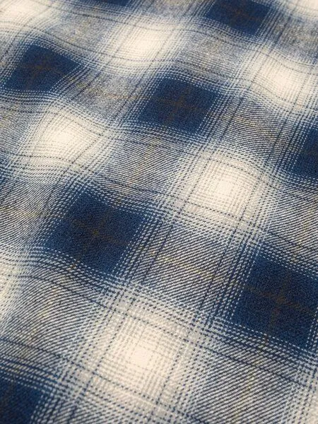 Nudie Jeans Nudie Jeans Kariertes Langarm-Hemd Julian Worker Check, Blue(dunkelblau), – Produktbild 4 von 4