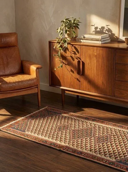 Rugtales Kelim Senneh „Rugtales“ aus Schurwolle, Beige, – Produktbild 2 von 4