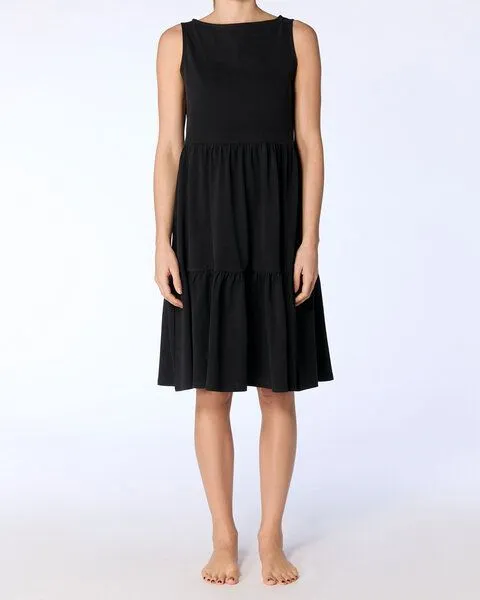 Leela Cotton Leela Cotton Damen Volantkleid reine Bio-Baumwolle, Basilikum, – Produktbild 2 von 4