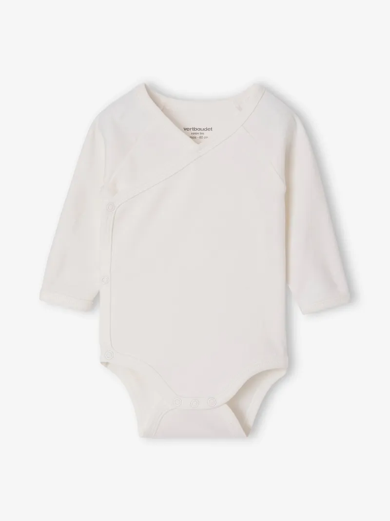 Vertbaudet Vertbaudet 5er-Pack Baby Wickelbodys mit langen Ärmeln, Rosa, – Produktbild 3 von 4