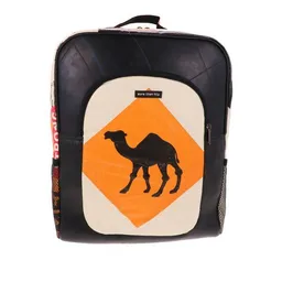 MoreThanHip MoreThanHip Laptop-Rucksack 15,6 Zoll aus recycelten Zementsäcken (Elefant oder Kamel) und Autoschläuchen – Rokha – Produktbild 1 von 1