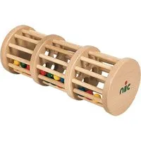 Nic natürlich spielen Rasselturm mit bunten Holzperlen 27 x 11 x 11 cm – Produktbild 1 von 1