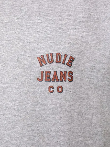 Nudie Jeans Nudie Jeans Herren T-Shirt "Roy Logo" - Grey Melange – Produktbild 2 von 2