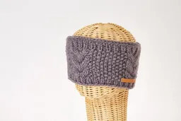 short'n'pietz short'n'pietz Schurwollstirnband mit senkrechtem Zopfmuster, handgestrickt – Produktbild 1 von 1