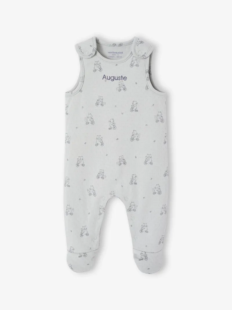 Vertbaudet Vertbaudet Baby-Set zur Geburt aus Overall, Aqua, – Produktbild 3 von 4