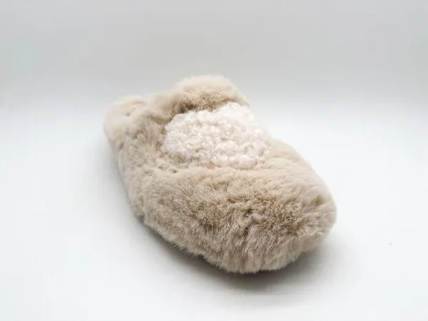 thies Rec Teddy Heart Slipper von thies ® aus rec. PES, Off white, – Produktbild 2 von 4