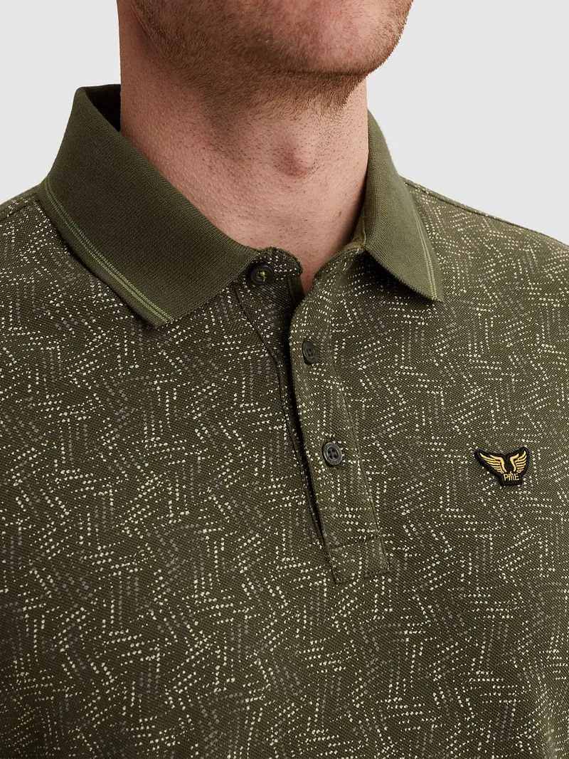 PME Legend PME Legend Poloshirt Piqué Bedruckt Grün - Größe 3XL, Dunkelgrün, – Produktbild 2 von 3