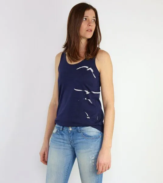 Gary Mash GARY MASH Top Among the Clouds aus Modal®-Mix, Blau, – Produktbild 2 von 4