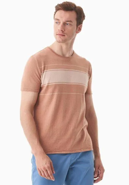 ORGANICATION ORGANICATION Strickshirt aus Bio-Baumwolle, Tan/soft beige, – Produktbild 3 von 4