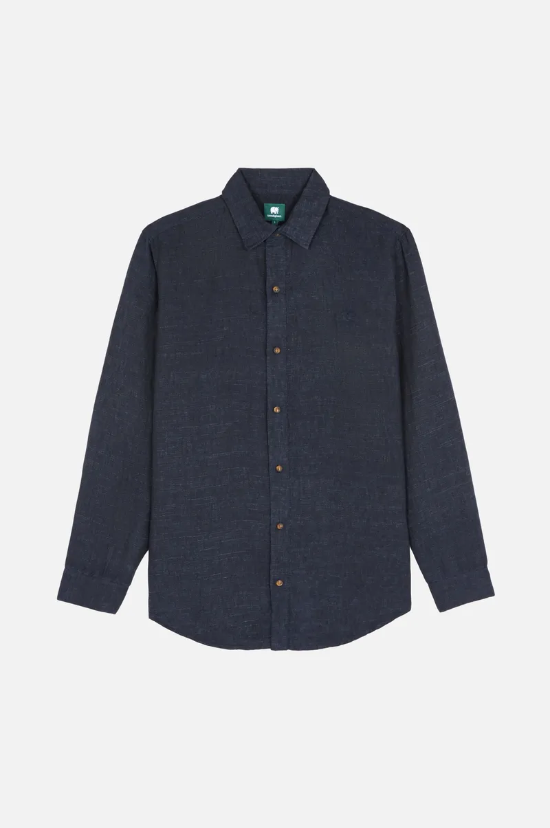 Trendsplant Trendsplant Herren vegan Hemd Recovo X Trendsplant Postiguet Tiefblau, Extra dunkelblau, – Produktbild 1 von 2