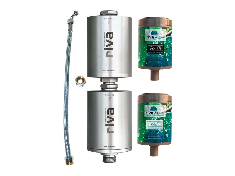 Riva riva Wasserfilter-Set "Life-EM" gegen Medikamente etc. & "Kalk" zur Kalkumwandlung – Produktbild 1 von 1