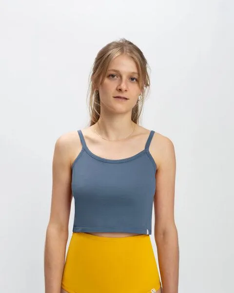 MATONA Matona Top | Basic Crop Top | aus Bio-Baumwolle | GOTS-zertifiziert, Petrol, – Produktbild 1 von 2