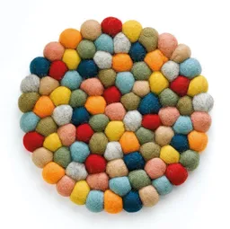 cilio cilio Filz-Topfuntersetzer 'Lara Colore' aus Schafwolle, rund, ø 21 cm – Produktbild 1 von 1