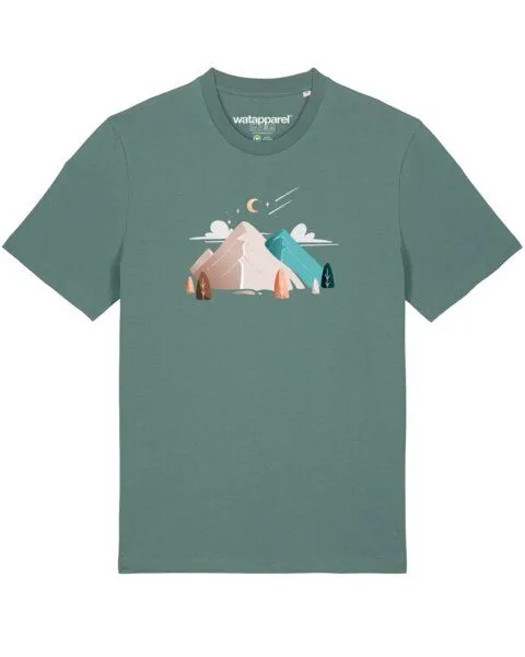 watapparel watapparel T-Shirt Unisex Night & Clouds, Green bay, – Produktbild 1 von 4
