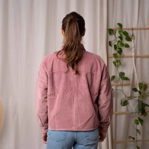 Vresh Clothing Vresh Clothing Vani - Cord Hemd aus Biobaumwolle, Altrosa, – Produktbild 3 von 4