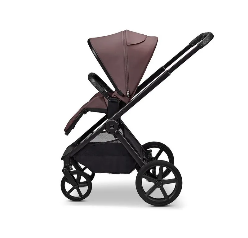 Moon Moon Kombi-Kinderwagen Gio Fold Kombikinderwagen, Gestell und Babywanne mit einem Handgriff zusammenfaltbar, Rosa, – Produktbild 2 von 5