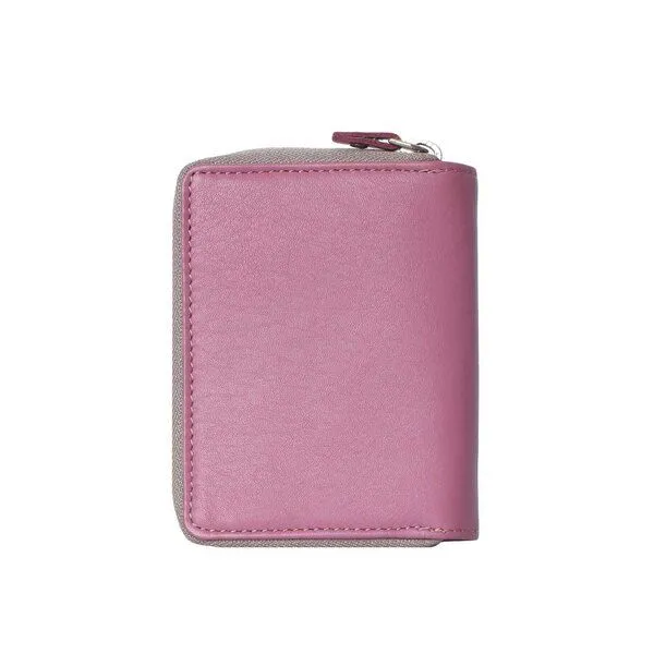 Vargu Vargu Echtleder Geldbörse LYNE 1-A, Mauve - sky blue, – Produktbild 4 von 4