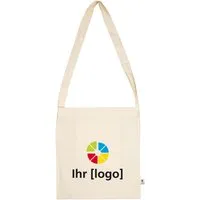 Memo memo Bio-Baumwoll-Tragetasche 'Bike Bag'  38 x 42 cm, natur, langer Henkel – Produktbild 1 von 1